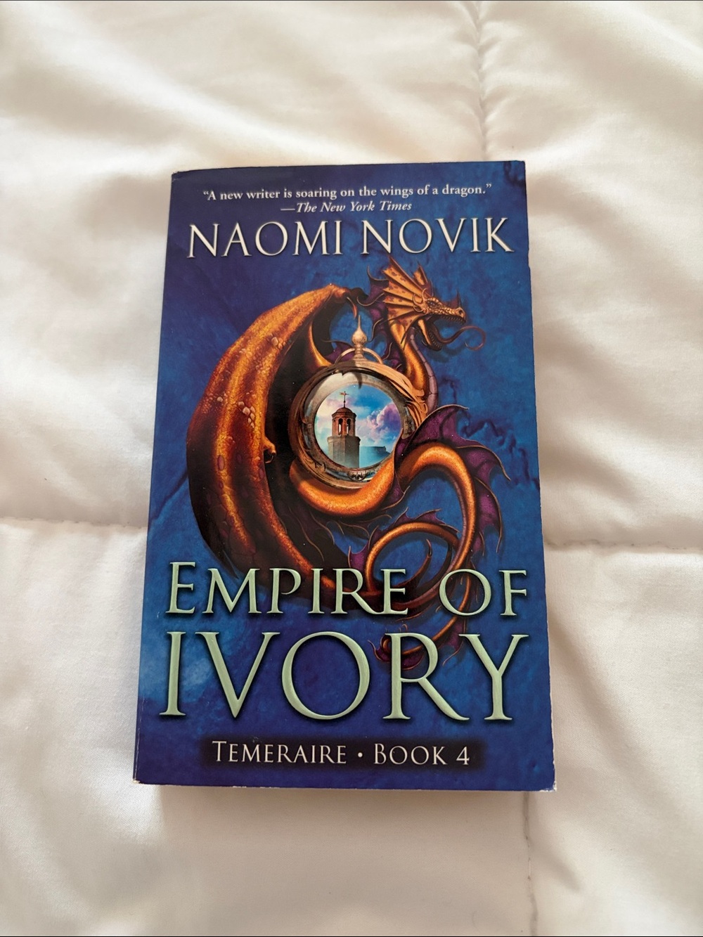 Naomi Novik - Empire of Ivory (Temeraire Book 4) - Blue Cover